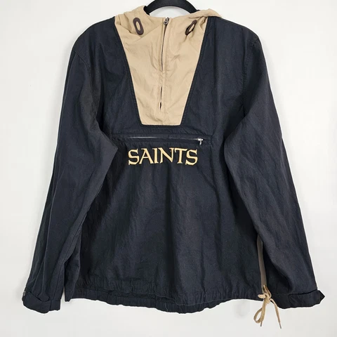 NFL New Orleans Saints G-III 1/4 Zip Football Mens Large Long Sleeve Jacket Cover