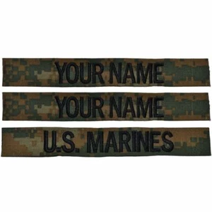 3 Stück individuelles Namensklebeband Set - zum Aufnähen - Woodland Marpat - Bild 1 von 1