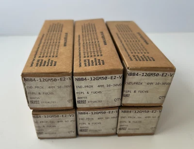 PEPPERL+FUCHS NBB4-12GM50-E2-V1 Inductive Threaded Barrel Proximity Sensor 4mm - Image 1 of 4