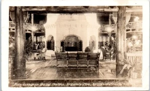 SEIGNIORY CLUB Hauptlounge BLOCKSCHLOSS Innenansicht QUEBEC, Kanada - Postkarte - Bild 1 von 2