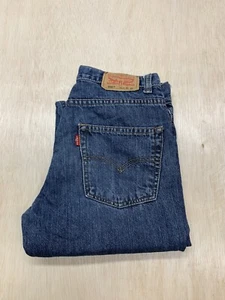 Levis 550 Jeans Boys 14 Slim Relaxed Straight Leg Medium Blue Denim Logo 26x27 - Picture 1 of 8