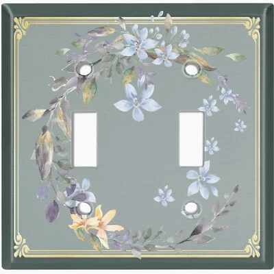 金属灯开关盖墙板房间精英复古花卉瓷砖 FLW173 — 第 1/2 张图片