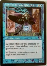X 1 launcher runes aphettien/aphetto runecaster foil nm french magic mtg
