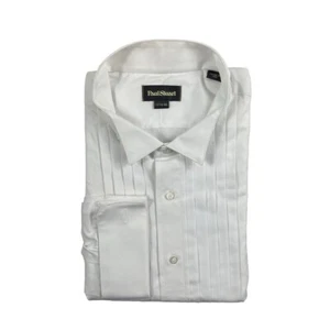 Paul Stuart White Bib Front Tuxedo French Cuff Mens Shirt Size 16/34 NWT 228$ - Picture 1 of 6