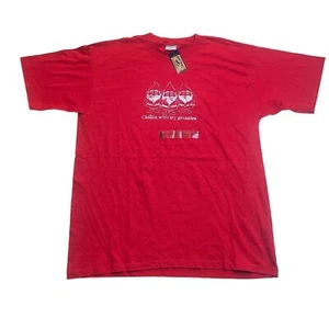 VINTAGE Chillin With My Gnomies Shirt  Size XL NWT Steve & Barrys All Sport USA - Picture 1 of 8