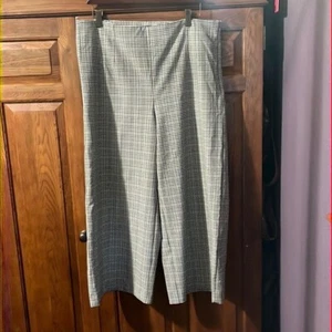 Neu mit Etikett Loft braun Größe Reißverschluss kariert Hose Weite 12 - Bild 1 von 12