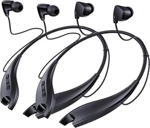 2X Mpow Jaws Gen-5 Bluetooth 5.3 Headphones Wireless Neckband Earphone Deep Bass - Picture 1 of 13