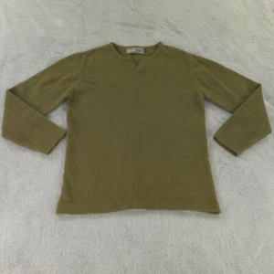 MerinoMink Sweater Medium Olive Green Merino Wool Possum Fur - Picture 1 of 17
