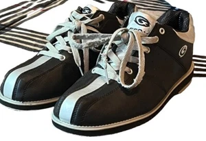 Men's Black & Silver Bowling Shoes Gen X Size 8 - Picture 1 of 7
