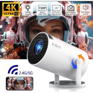 1080p HD Projektor WiFi 5G 10000 Lumen Bluetooth Android Beamer Mini Taschenkino - Bild 1 von 11