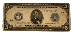 Series of 1914 Federal Reserve Note in Fine Condition FR# 851-B - Picture 1 of 2