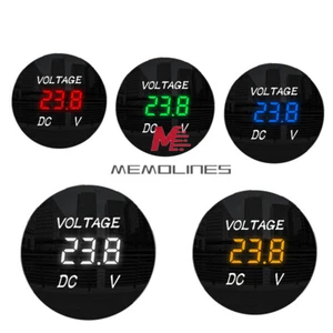 DC 12V-24V LED Panel Digital Voltage Volt Meter Display Voltmeter Motorcycle Car - Picture 1 of 47
