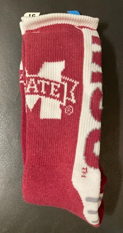 Mississippi State Bulldogs NEW Large (Men’s Sz 10-13) socks Cover