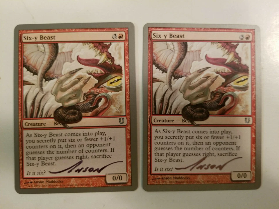 Six-y Beast X1 Unhigned Ed Signed by Anson Maddocks Magic - Image 1 of 1