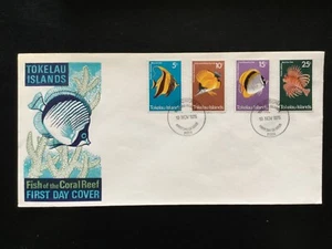 TOKELAU 1974 Fish FDC sin dirección (P14#3) - Imagen 1 de 1