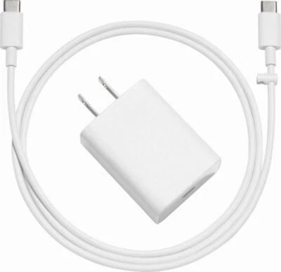 Cargador USB-C de carga rápida de 18 W y cable USB-C a USB-C para Pixel 2 3 XL 3a Foto 1 de 4