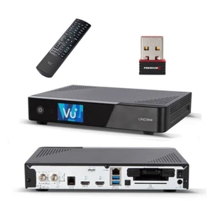 VU+ UNO 4K SE Digital Sat Receiver DVB-S2 Linux UHD mit WLAN Wireless Stick - Bild 1 von 9