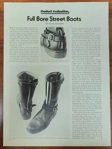 1974 Full Bore Street Motorradstiefel Original Druckartikel - Bild 1 von 1