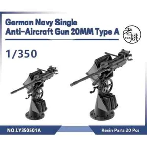 LY350501A 1/350 piezas de actualización arma de defensa aérea de artillería única de 20 mm - Imagen 1 de 1