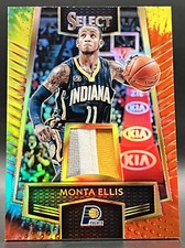 2016-17 Select Tie Dye Prizm Monta Ellis 2/25 NM+ Pacers 3 Color Logo Patch #29