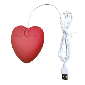 Love Heart Mouse USB Small Computer Game Mouse Girls Gift Gamer Mause - Picture 1 of 8