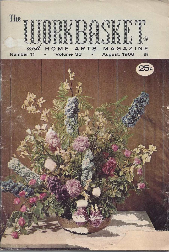 The Workbasket Knit/Crochet/Tatting and Craft Magazine Aug 1968 - Image 1 of 1