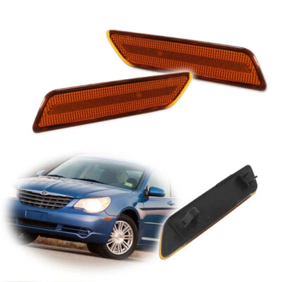 Lentes ámbar luz marcadora lateral guardabarros rueda delantera para Chrysler Sebring 2007-2010 Foto 1 de 4