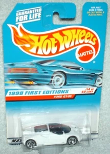 Hot Wheels 1998 FE #14 Ford GT-90 white,Malaysia base,ex.card,I combine shipping - Picture 1 of 2