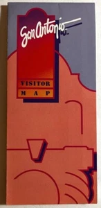SAN ANTONIO, TEXAS ~ c1980s Illustrated Visitor Map - Picture 1 of 2