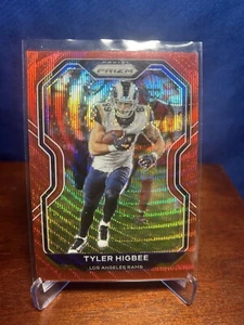 2020 Prizm Tyler Higbee Red Wave #274 Los Angeles Rams /149 - Picture 1 of 2