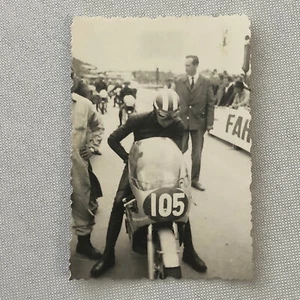 Vintage Motorcycle Racing Photo photograph Snapshot Germany - Picture 1 of 4