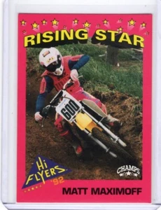 1992 Champ's Hi Flyers Motocross Rising Star #103 Matt Maximoff - Picture 1 of 2
