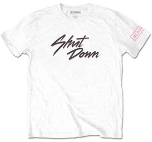 Blackpink Shut Down Text White T-Shirt NEW OFFICIAL - Picture 1 of 1