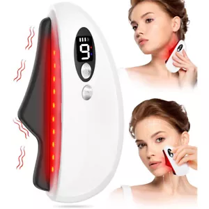 Gua Sha Massage facial tools Face Sculpting Face Lift Device Heating & Vibration - Picture 1 of 21