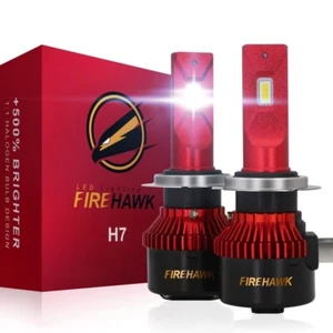 Firehawk 2024 New H7 LED Bulbs 25000LM 500% Brighter 6000K Cool White - Picture 1 of 1