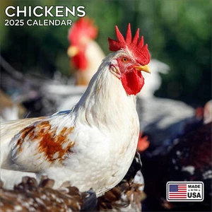 Calendario de Pollos 2025 - Lindo Calendario de Pared Animal - ¡Hecho en EE. UU.! - Imagen 1 de 8