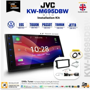 DAB+ BT Car Stereo 6.8" Apple CarPlay Android Auto Upgrade Kit for VW Vehicles - Picture 1 of 12