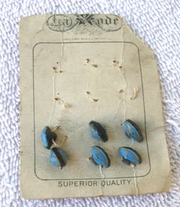 6 Vintage Glasknöpfe 40er Jahre, Lot # 55 - Bild 1 von 3
