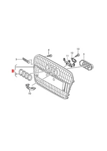 Genuine AUDI A6 Allroad qu. Radiator Grille Platinum Grey 4G0853651P1RR - Picture 1 of 1