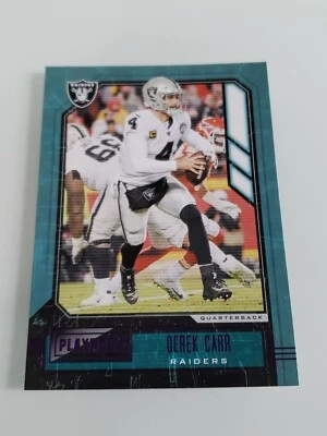 2020 Panini Playbook Football Purple Parallel DEREK CARR #6 Raiders PWE - Image 1 of 2