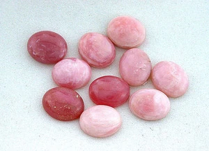 ONE 12x10 12mm x 10mm Oval Natural Peruvian Pink Opal Cab Cabochon Gem EBS269 - Picture 1 of 1