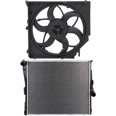 Electric Radiator Cooling Fan Kit For BMW X3 2004 2005 2006 Foto 1 de 4