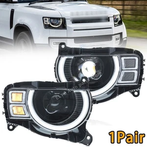 2Pcs New LED Automotive LED Matrix Headlights for Land Rover Defender 2020-2025 - Picture 1 of 8