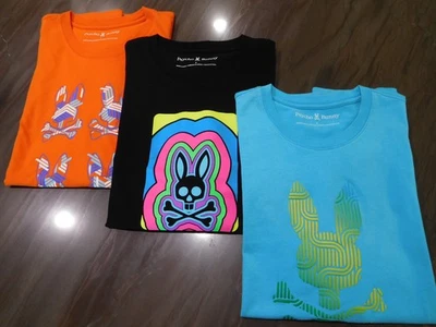 Camiseta gráfica Psycho Bunny para hombre talla 9 lote de 3 paquetes manga corta Pima XXL-3XL Foto 1 de 4