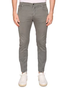 KITON Napoli Gray Cotton Slim Fit Jeans US 32 EU 48 - Picture 1 of 8