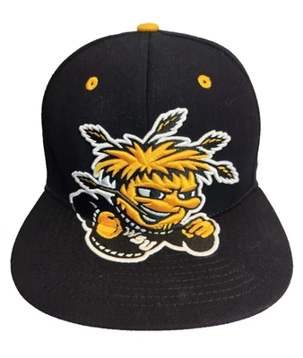 Wichita State Shockers Hat Mens Zephyer Snapback Cap Yellow Black NCAA - Image 1 of 4