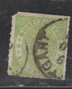Classic Wurttemberg 1875 1 Kreuzer Stamp    Huge 1c sale      wa425 - Picture 1 of 1