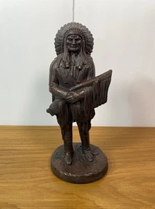 Western J. Largo Häuptling Indianer Mann Sammlerstück 70er Skulptur Statue - Bild 1 von 12