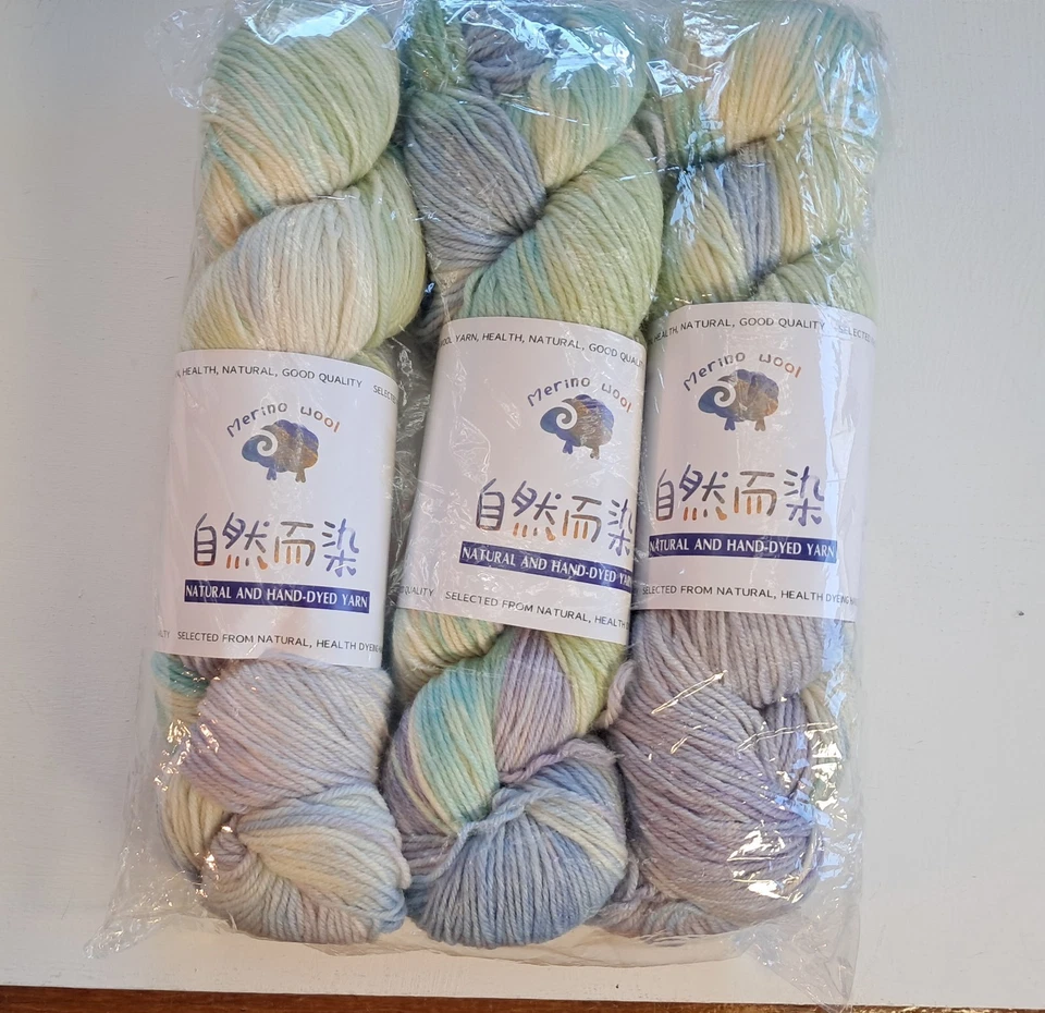 Lot Of 3 Skeins Hand Dyed Yarn  - Image 1 of 1