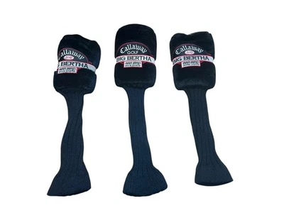 Juego de 3 cubiertas de cabeza de conductor Callaway Golf Big Bertha placa de suela de pájaro de guerra negro de colección Foto 1 de 4